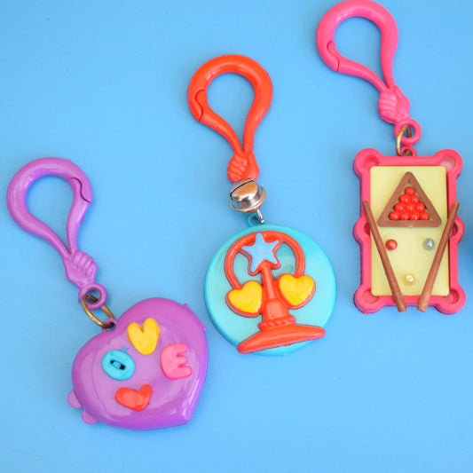 Vintage 1980s American Charm Keyring - Mixed Designs . by Pineapple Retro