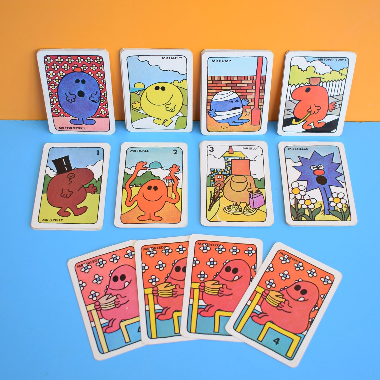 Vintage 1970s Mr Men Card Games by Pineapple Retro