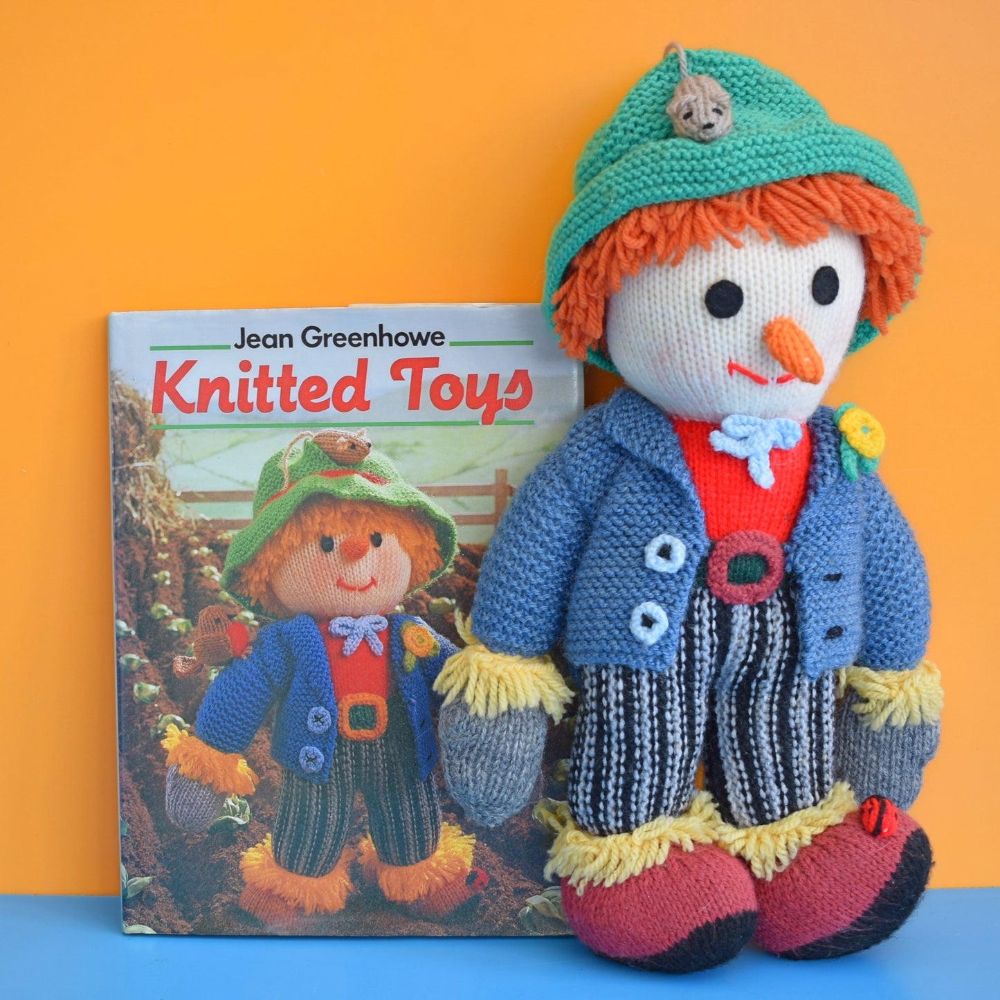 Vintage Jean Greenhowe Knitted Toys Book/ Toy