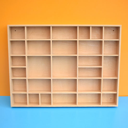 Vintage 1970s Wood Effect Plastic Display Unit -German by Pineapple Retro