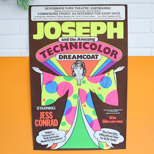 Vintage 1970s Joseph Technicolour Dreamcoat Poster