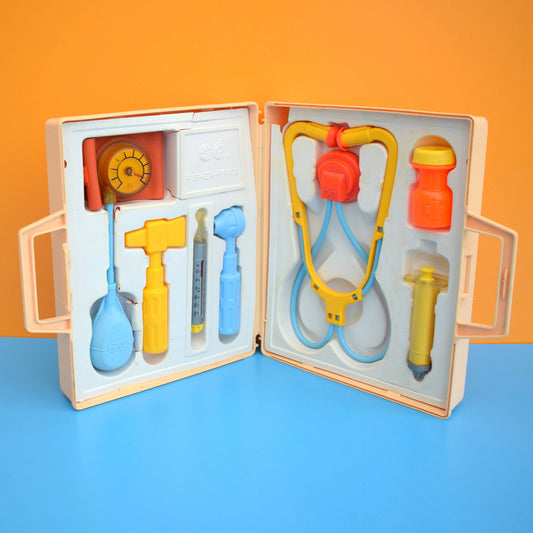Vintage 1970s Plastic Fisher Price Medical Kit - Cased
