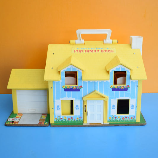 Vintage 1970s Fisher Price Yellow House by Pineapple Retro