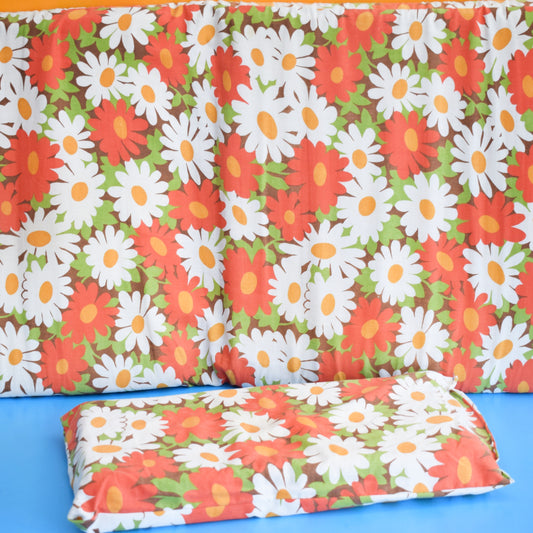 Vintage 1960s Folding Garden Cushion / Pillow