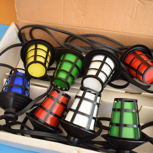 Vintage 1980s Christmas Lantern Lights- Outdoor