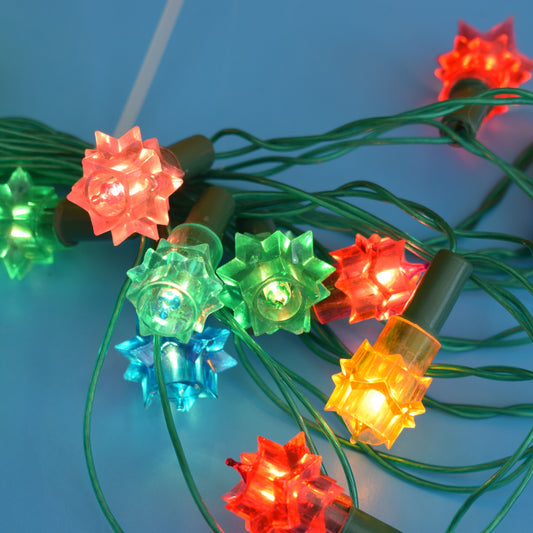 Vintage 1970s Christmas Lights- Spikes