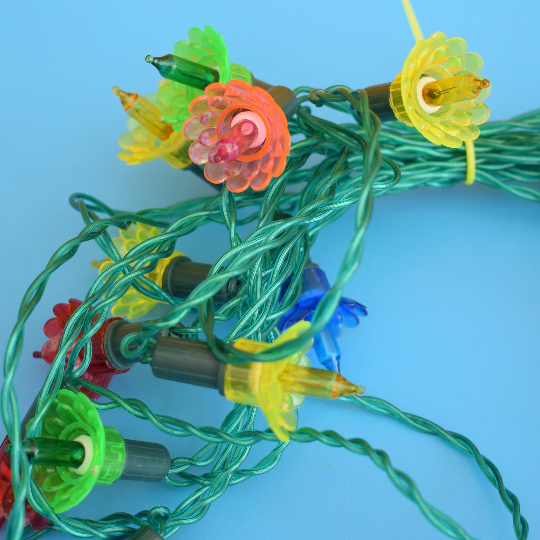 Vintage 1970s Christmas Lights Pifco Pineapple Retro