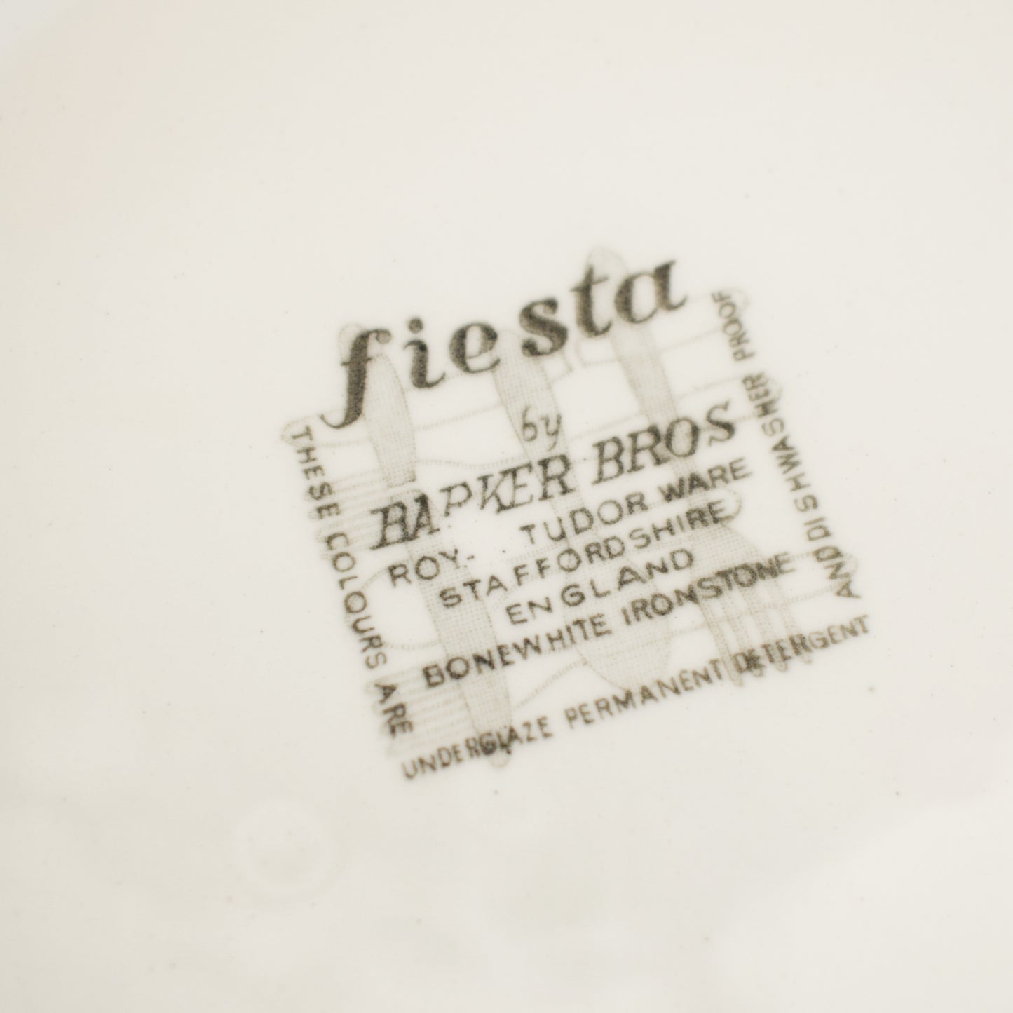 Vintage 1960s Kitsch Barker Bros Plates - Fiesta x6 by Vintage