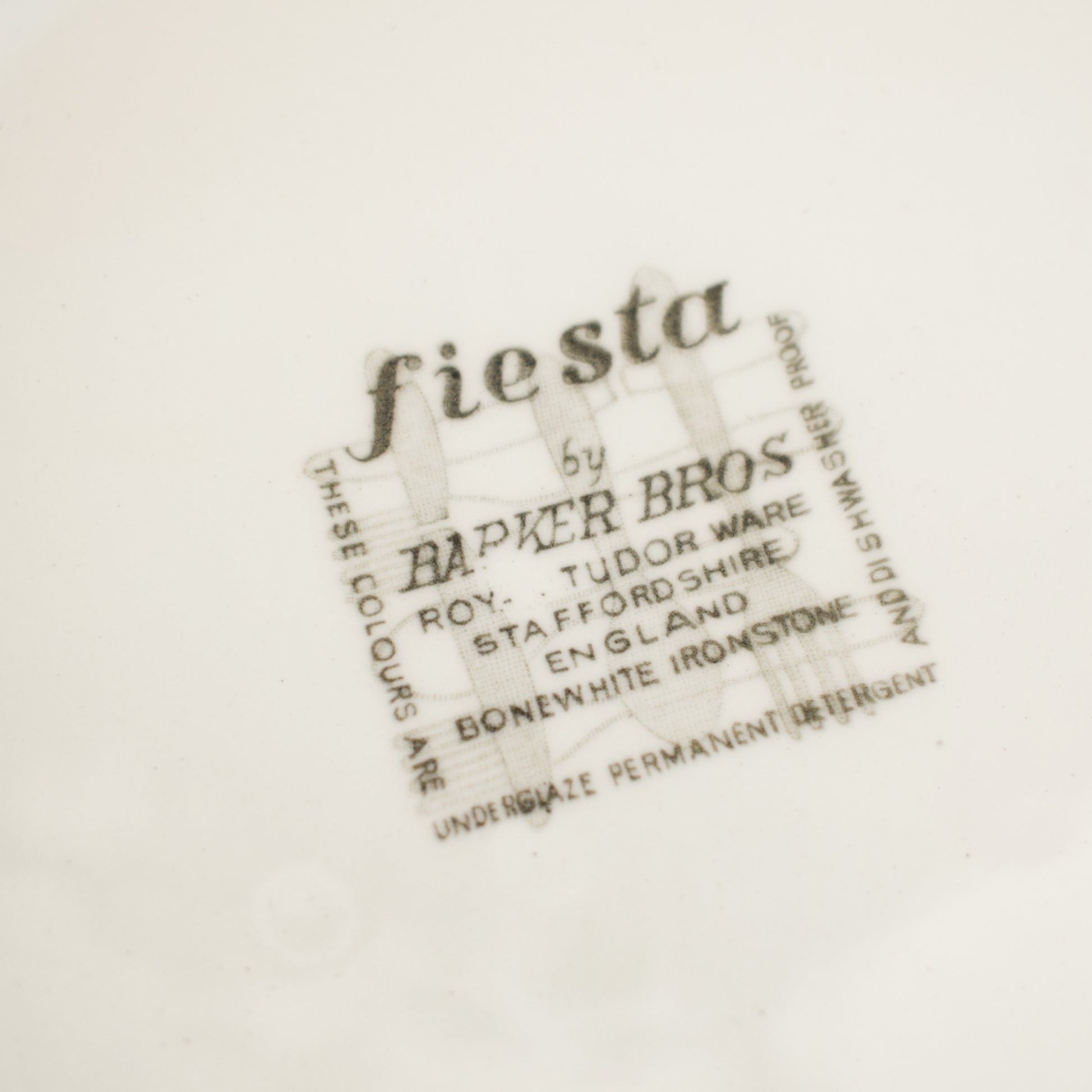 Vintage 1960s Kitsch Barker Bros Plates - Fiesta x6 by Vintage