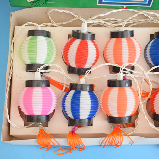 Vintage 1960s Christmas Lights- Chinese Lanterns