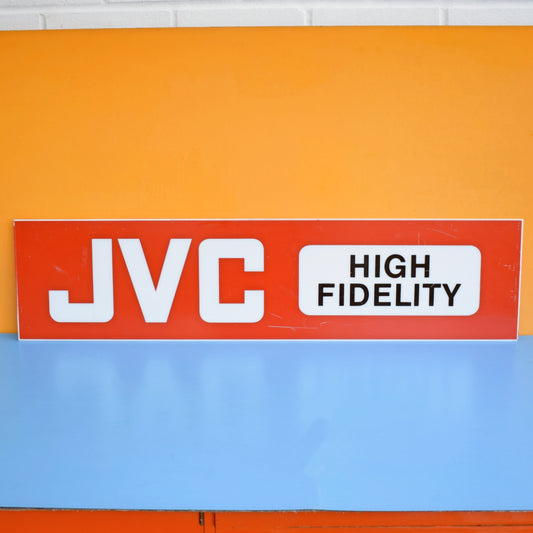 Vintage 1990s JVC Advertising Sign by Pineapple Retro