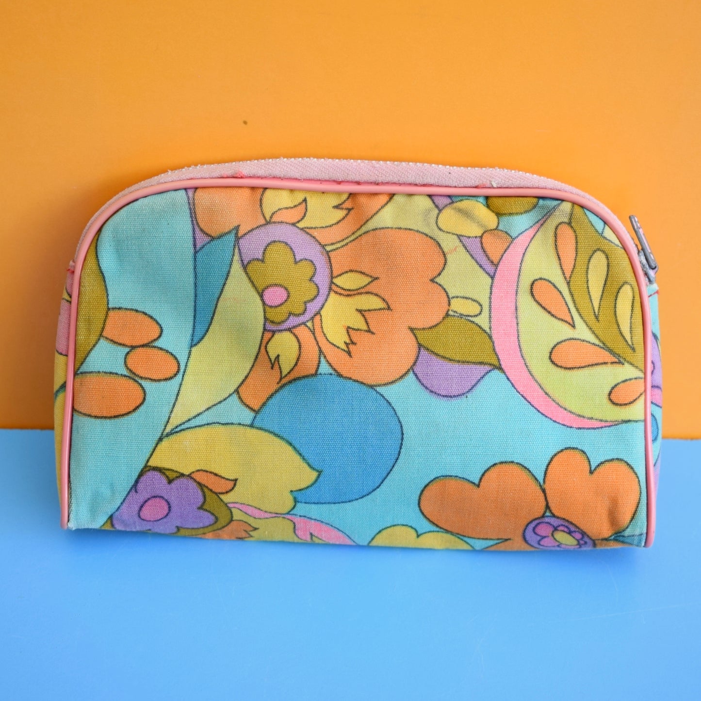 Vintage 1960s Wash Bags - Flower Power