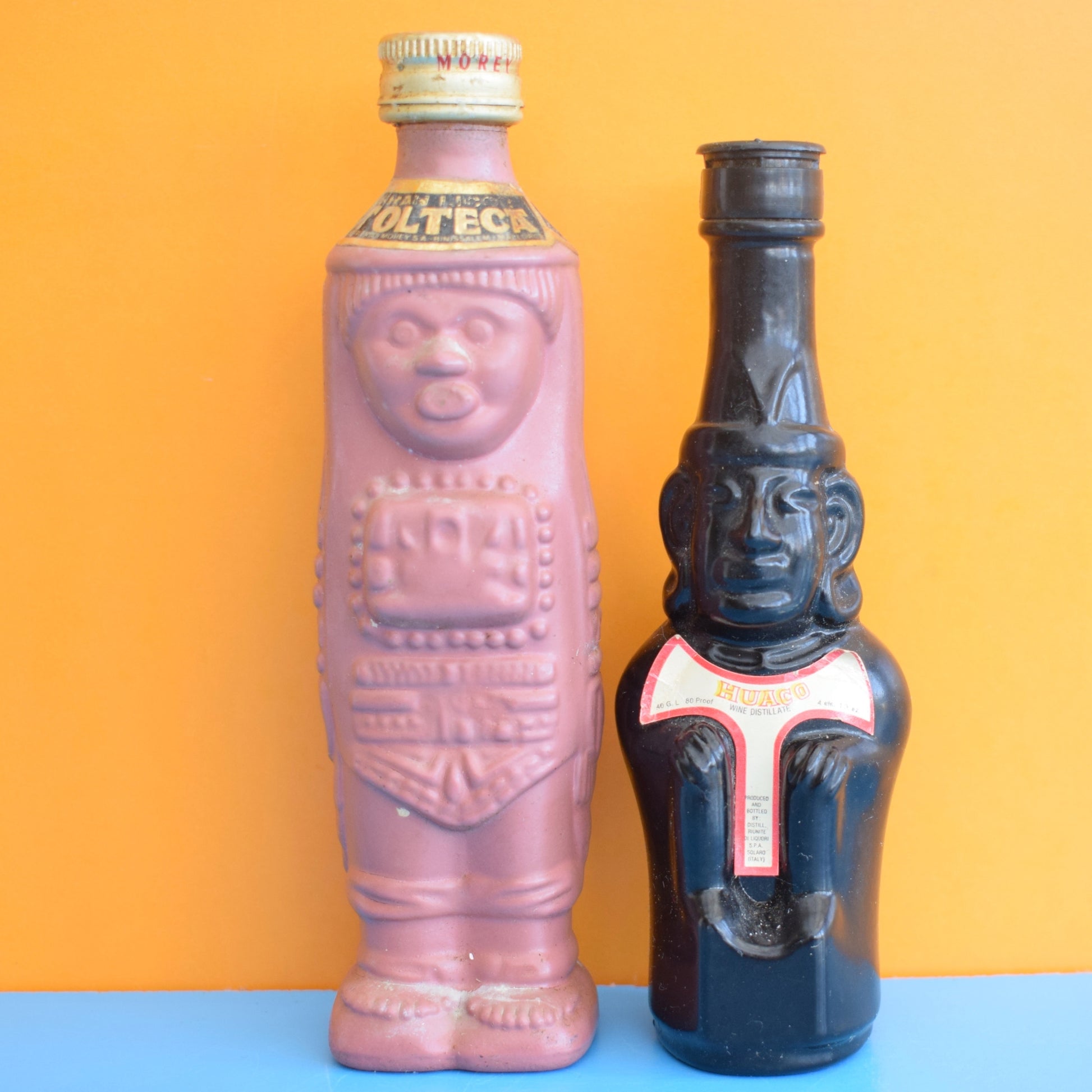 Vintage 1960s Tiki Bottle Miniatures - Display by Pineapple Retro