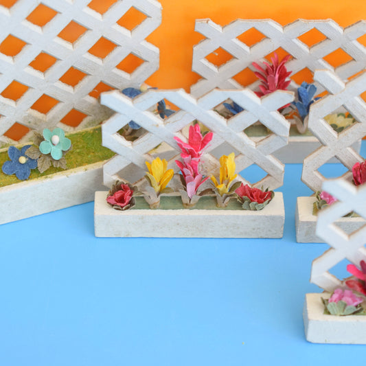 Vintage 1960s Dolls House Garden Borders by Pineapple Retro