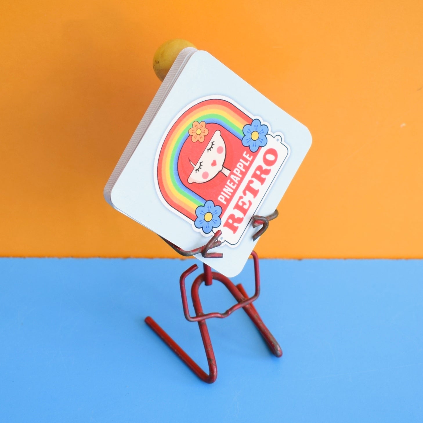 Vintage 1950s Matchbox Holder Man -Red by Pineapple Retro
