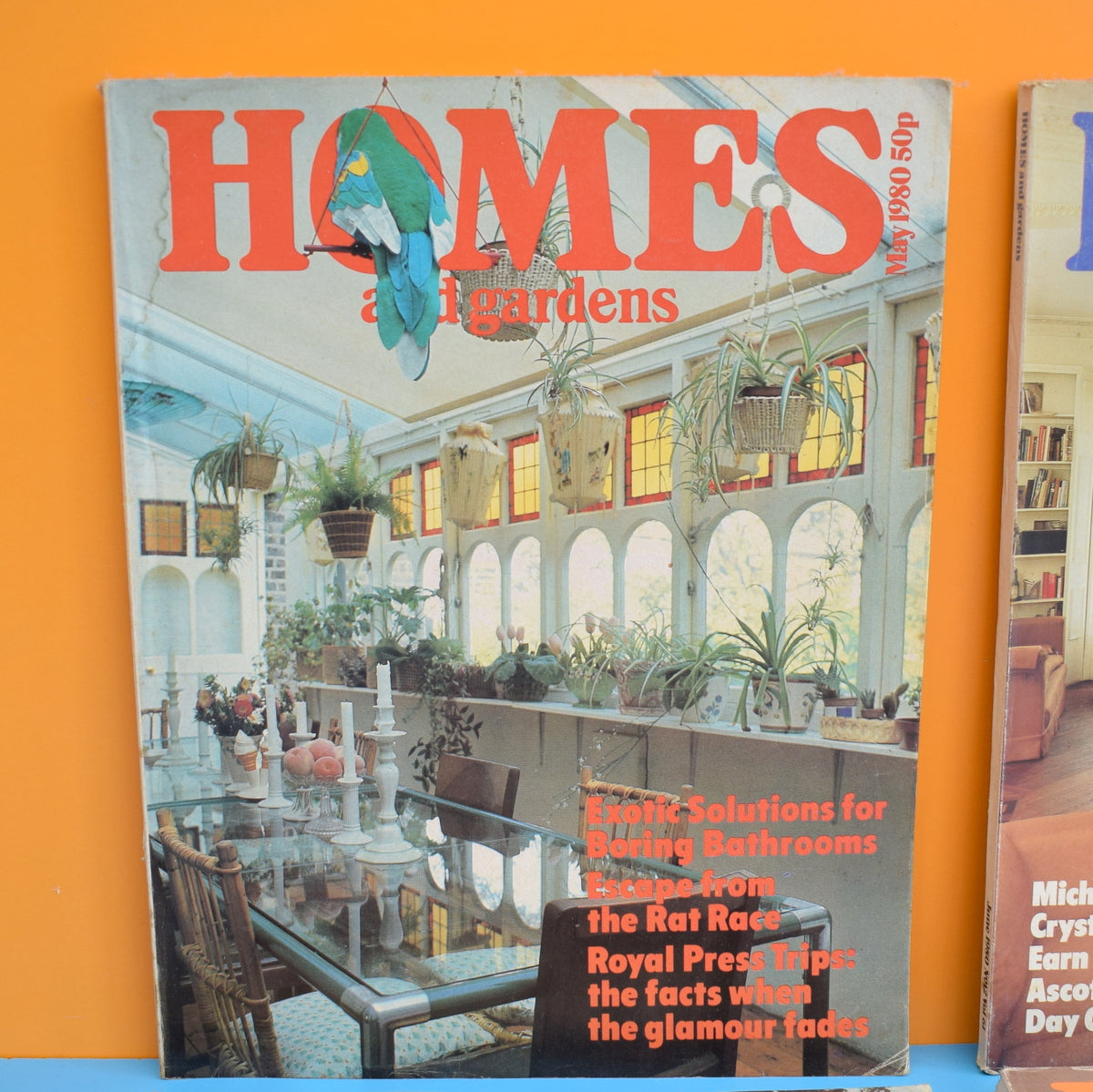 Vintage 1980s Homes And Gardens Magazines  -1980