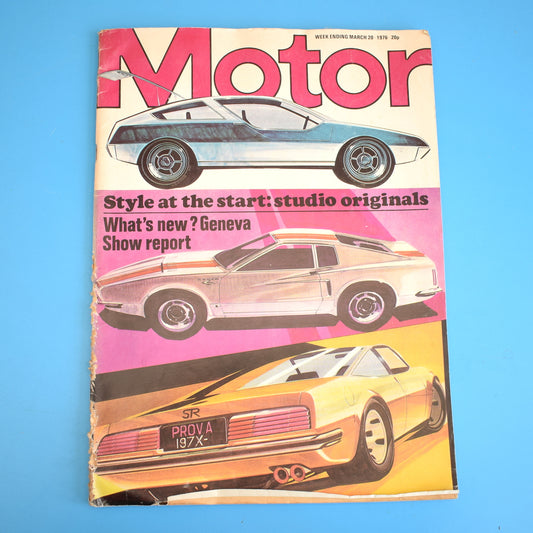 Vintage 1970s Motor Magazine -1976 by Pineapple Retro