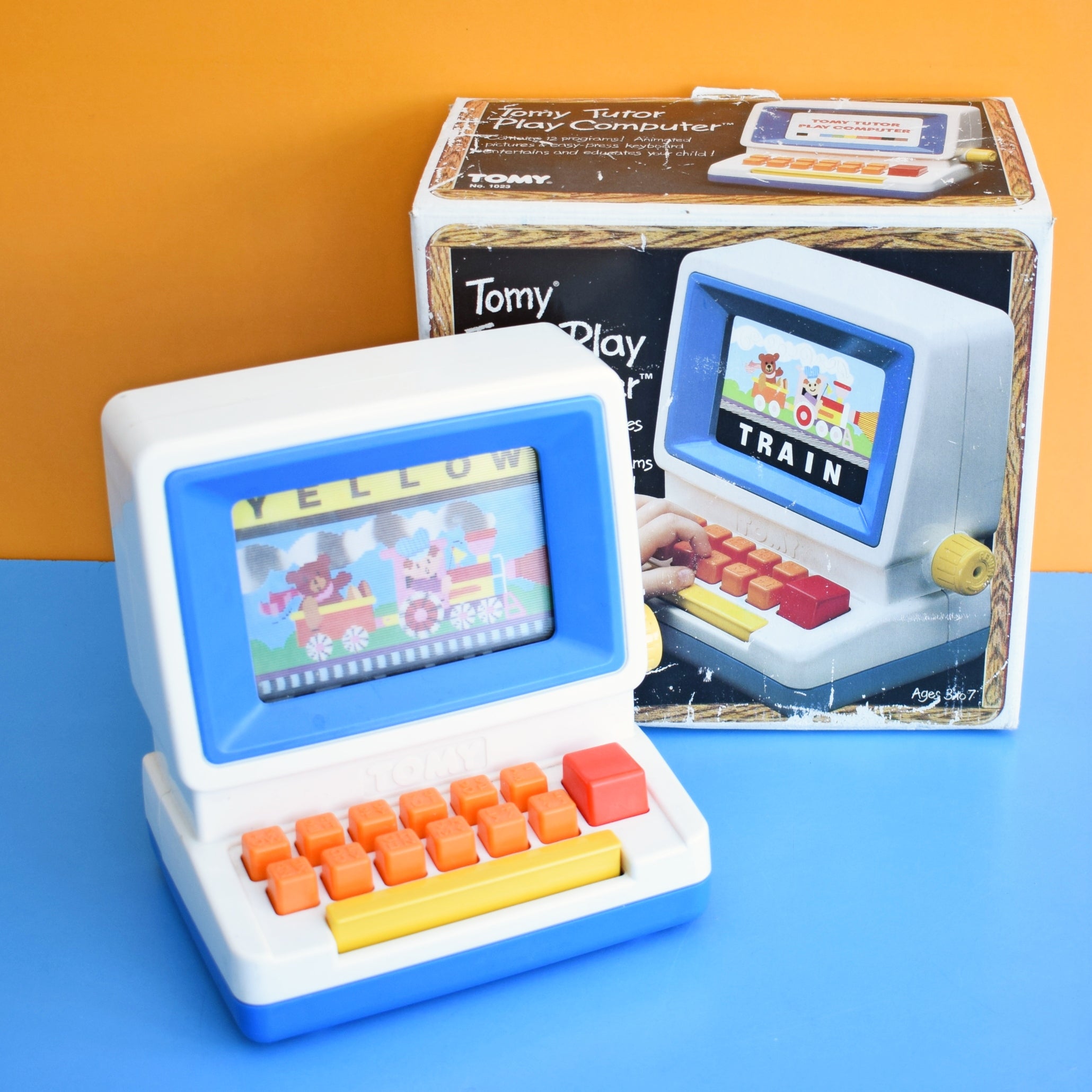 1980s Math Computer Toy Vintage 1980s Tomy Tutor Play Computer - Boxed – Pineapple Retro