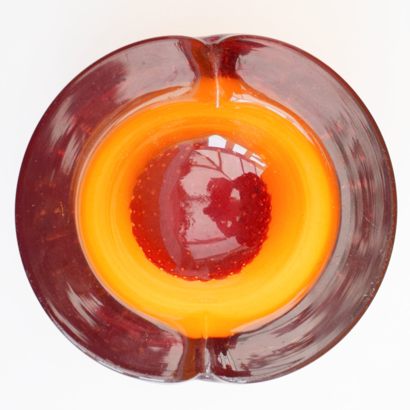 Vintage 1960s Glass Bowl / Ashtray - Italian by Pineapple Retro