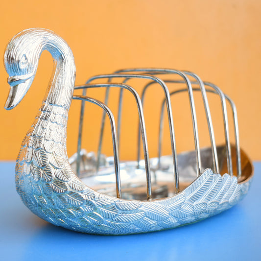 Vintage 1970s Kitsch Toast / Letter Rack - Swan