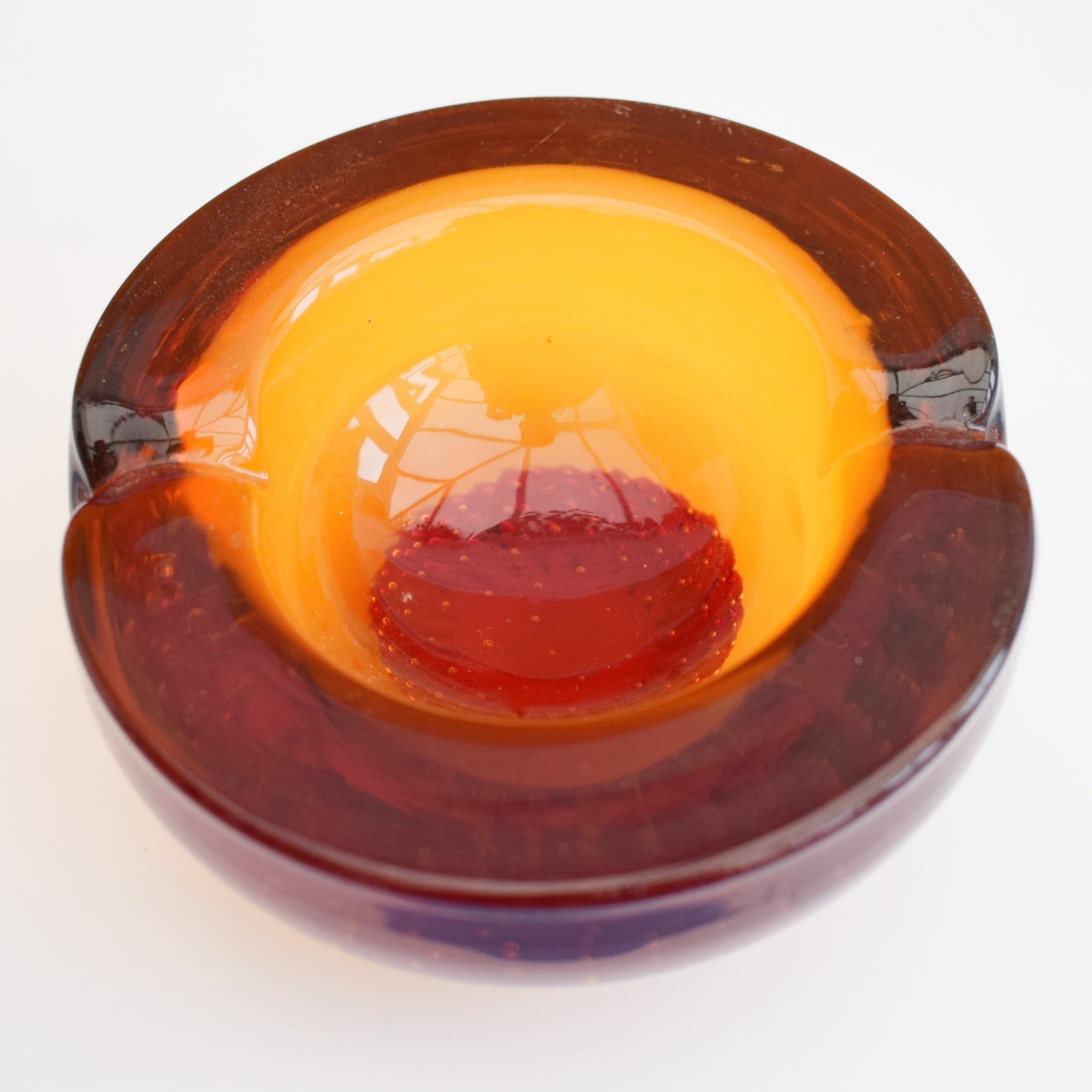 Vintage 1960s Glass Bowl / Ashtray - Italian by Pineapple Retro