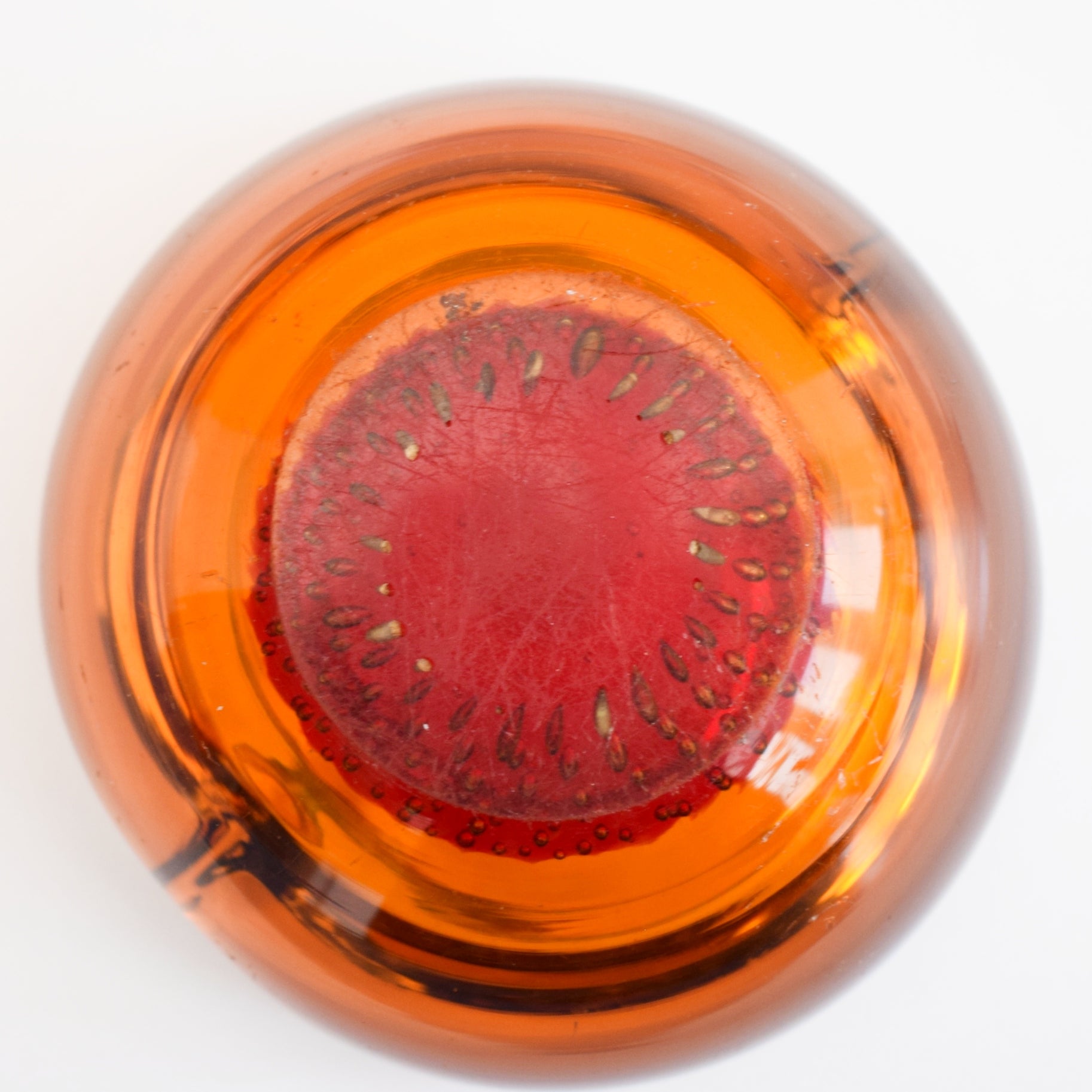 Vintage 1960s Glass Bowl / Ashtray - Italian by Pineapple Retro