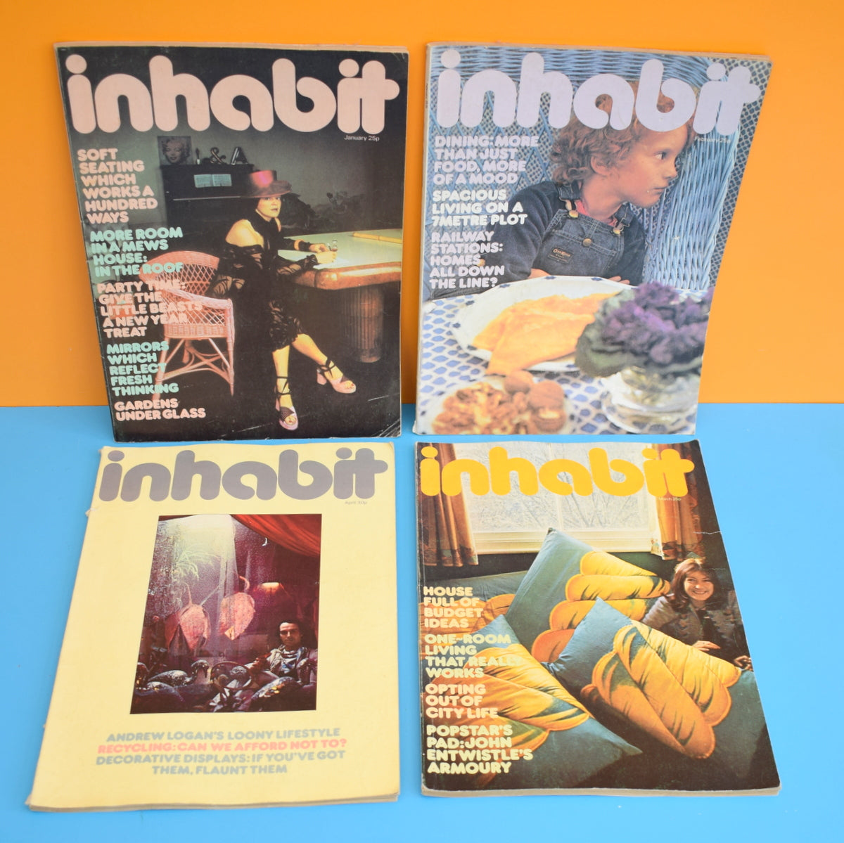 Vintage 1970s Inhabit Magazine  - 1974