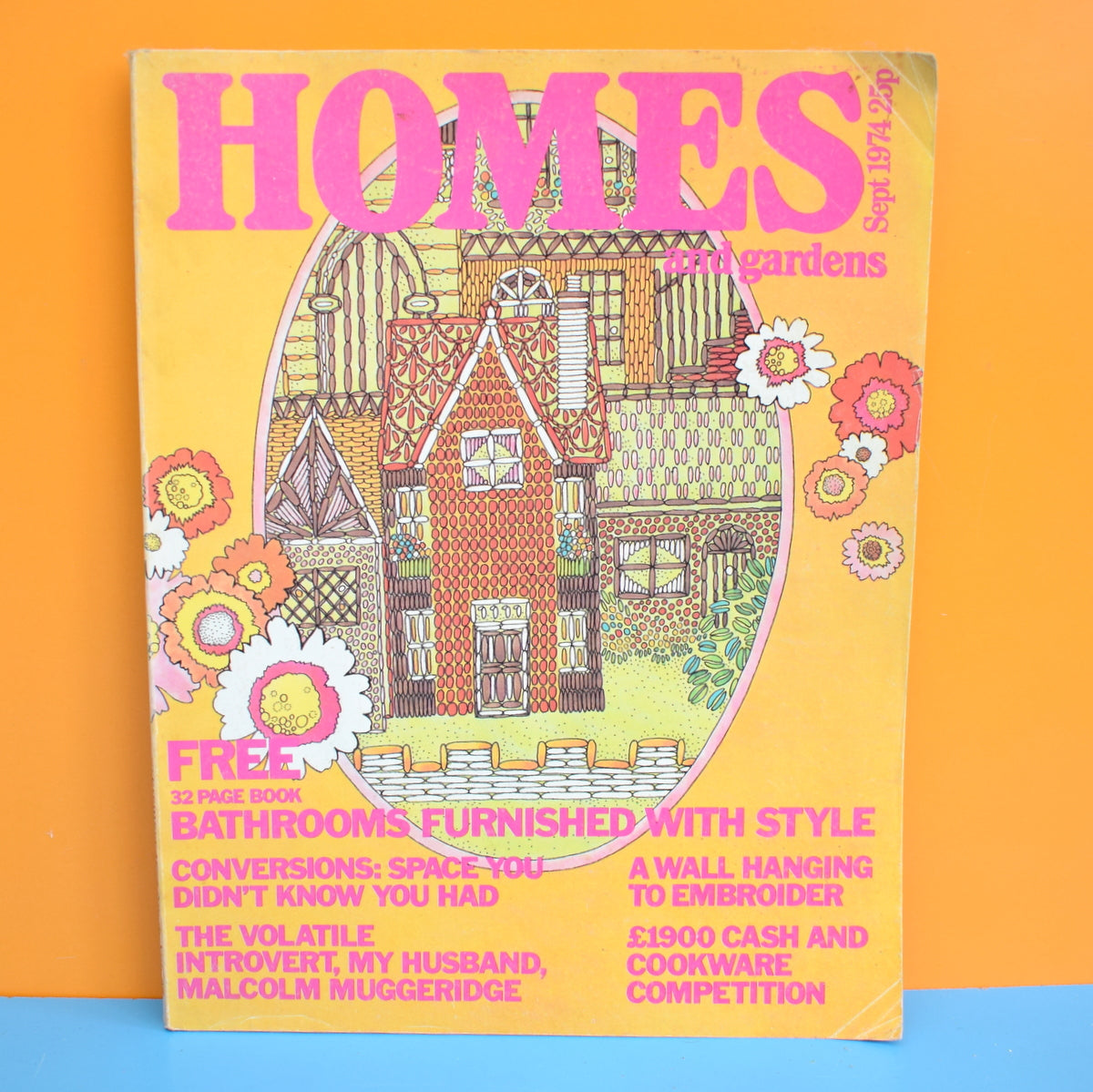 Vintage 1970s Homes And Gardens Magazine  - 1974