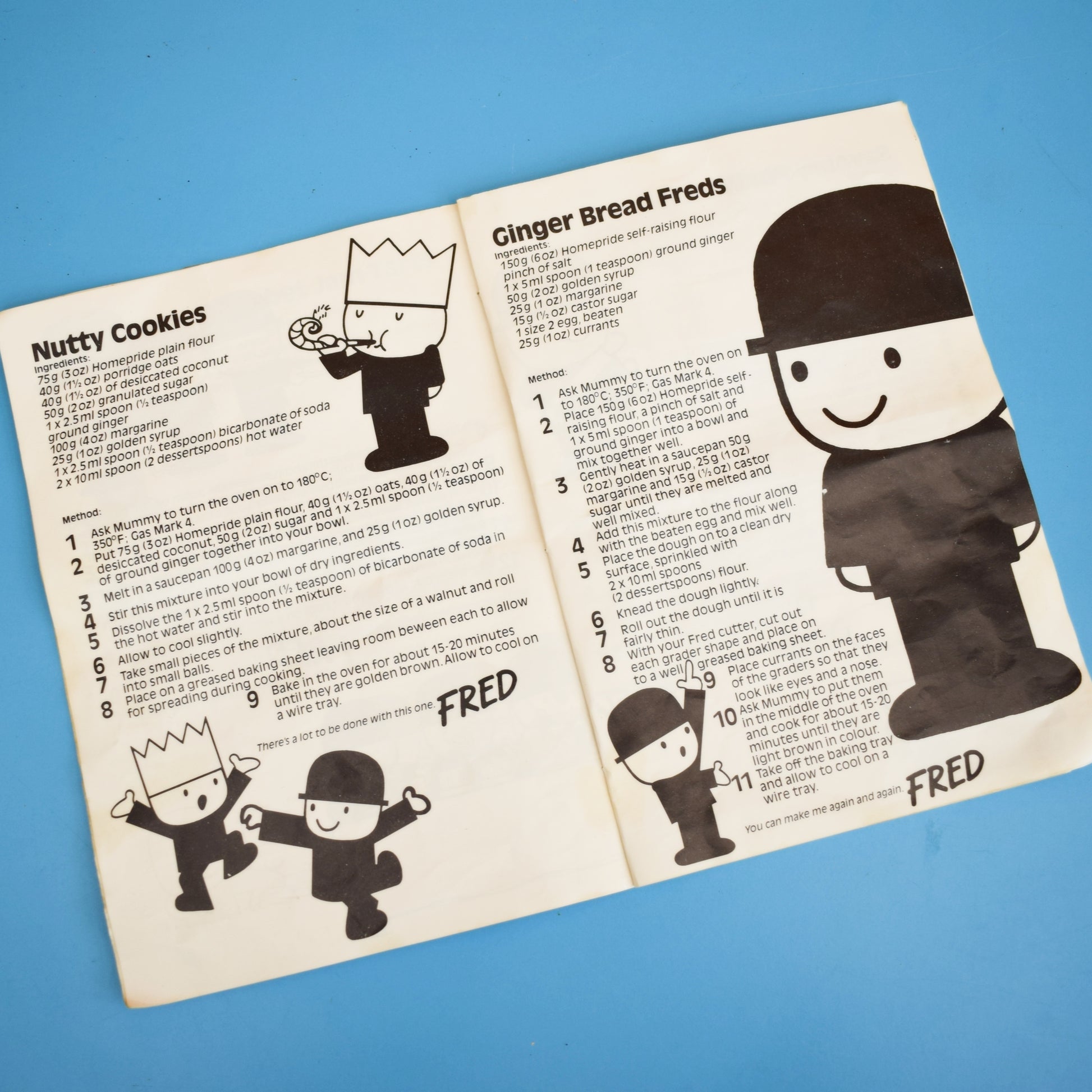 Vintage 1970s Spillers Fred Recipe Book by Pineapple Retro