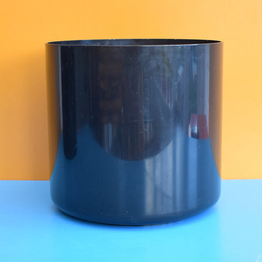 Vintage 1970s Crayonne Plastic Bin - Black