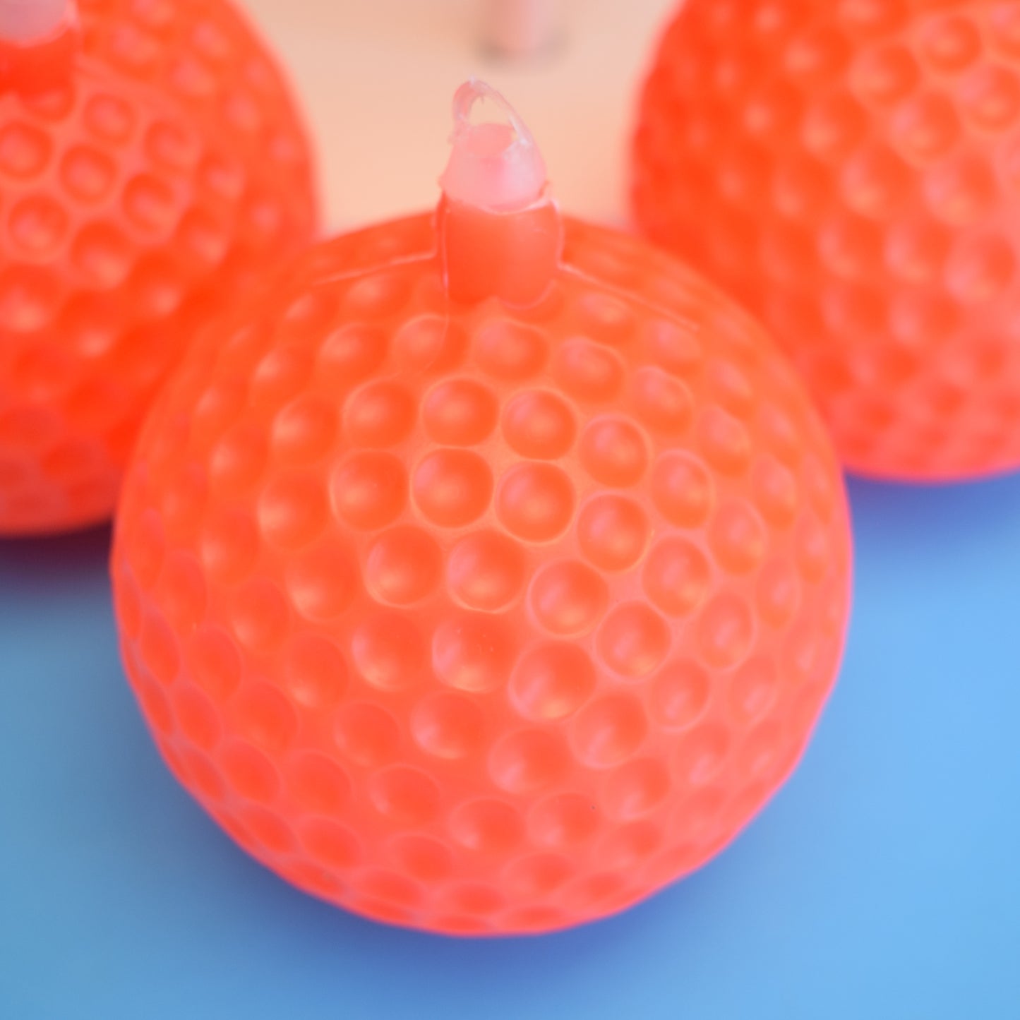 Vintage 1970s Large Plastic Ball Baubles