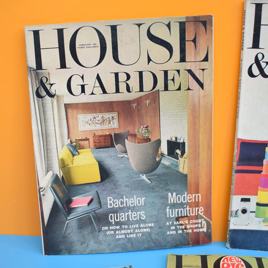 Vintage 1960s House And Garden Magazines - 1964/65/66 by Pineapple Retro