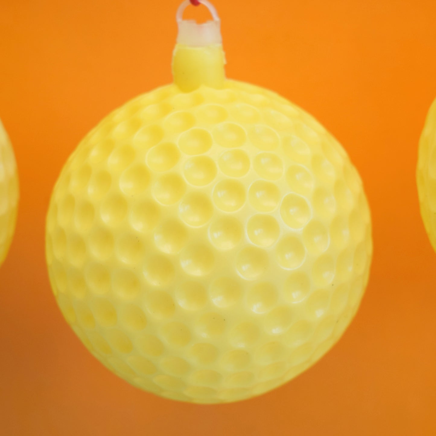 Vintage 1970s Large Plastic Ball Baubles