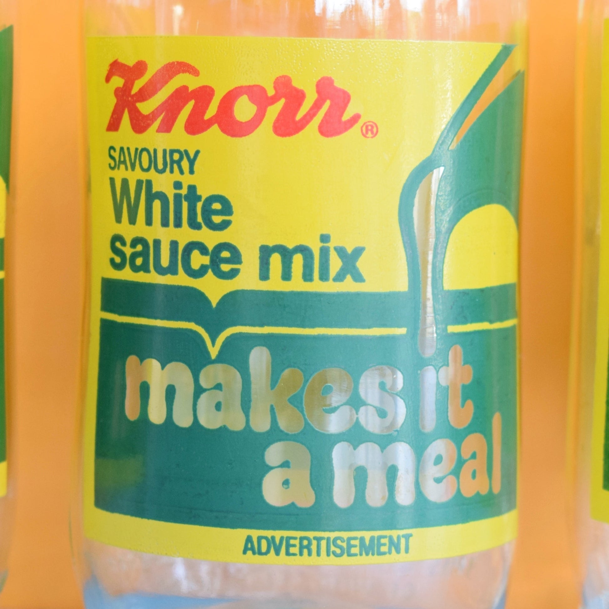 Vintage 1980s Glass Milk Bottles - Knorr - Reusable by Pineapple Retro