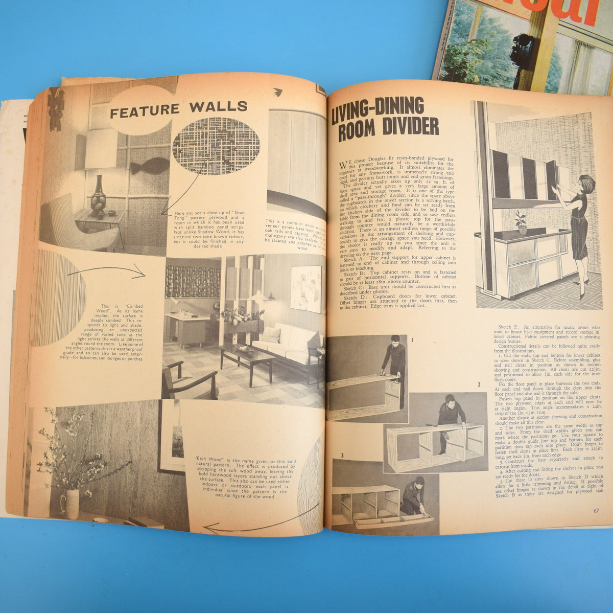 Vintage 1960s Ideal Home / Practical Householder Magazines - 1964/65