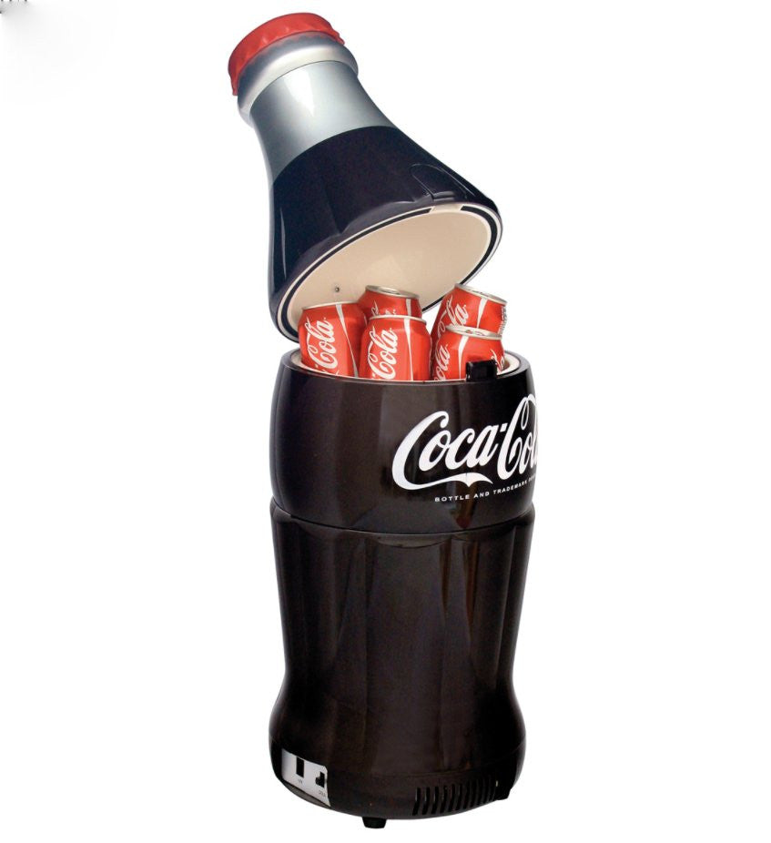 Modern Official Coke Bottle Shaped Mini Fridge - Coca-Cola - American