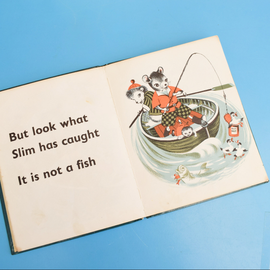 Vintage 1970s Corkey Hedgehog Book- Fishing