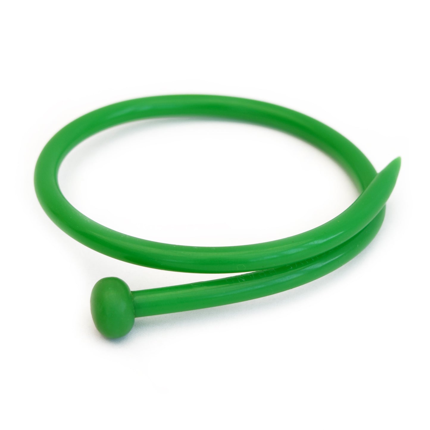 Retro Bangle by Cardigan Lane- Knitting Needle, Green