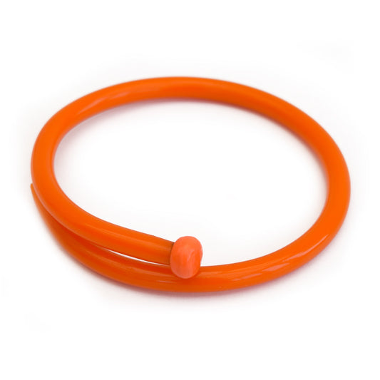 Retro Bangle by Cardigan Lane - Knitting Needle, Light Orange