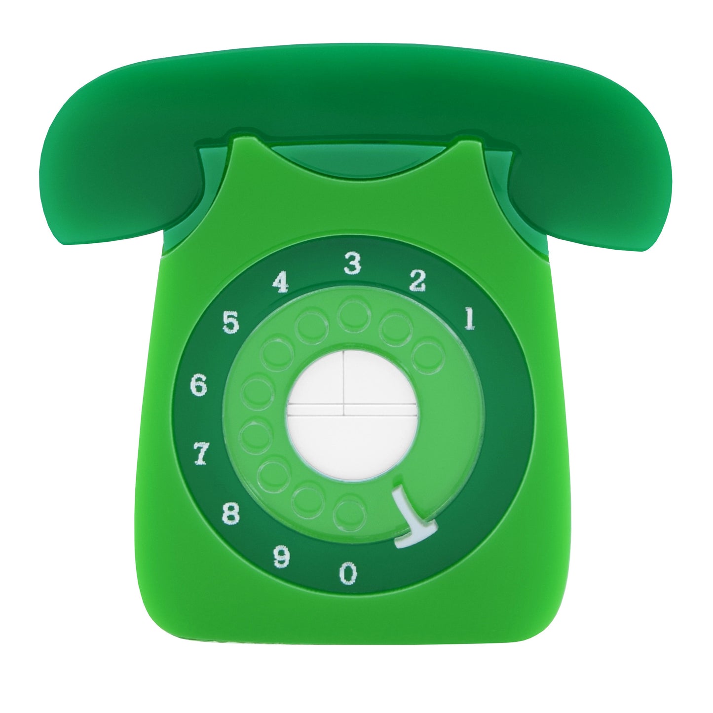 Retro Acrylic Brooch - GPO Style Telephone Design Green